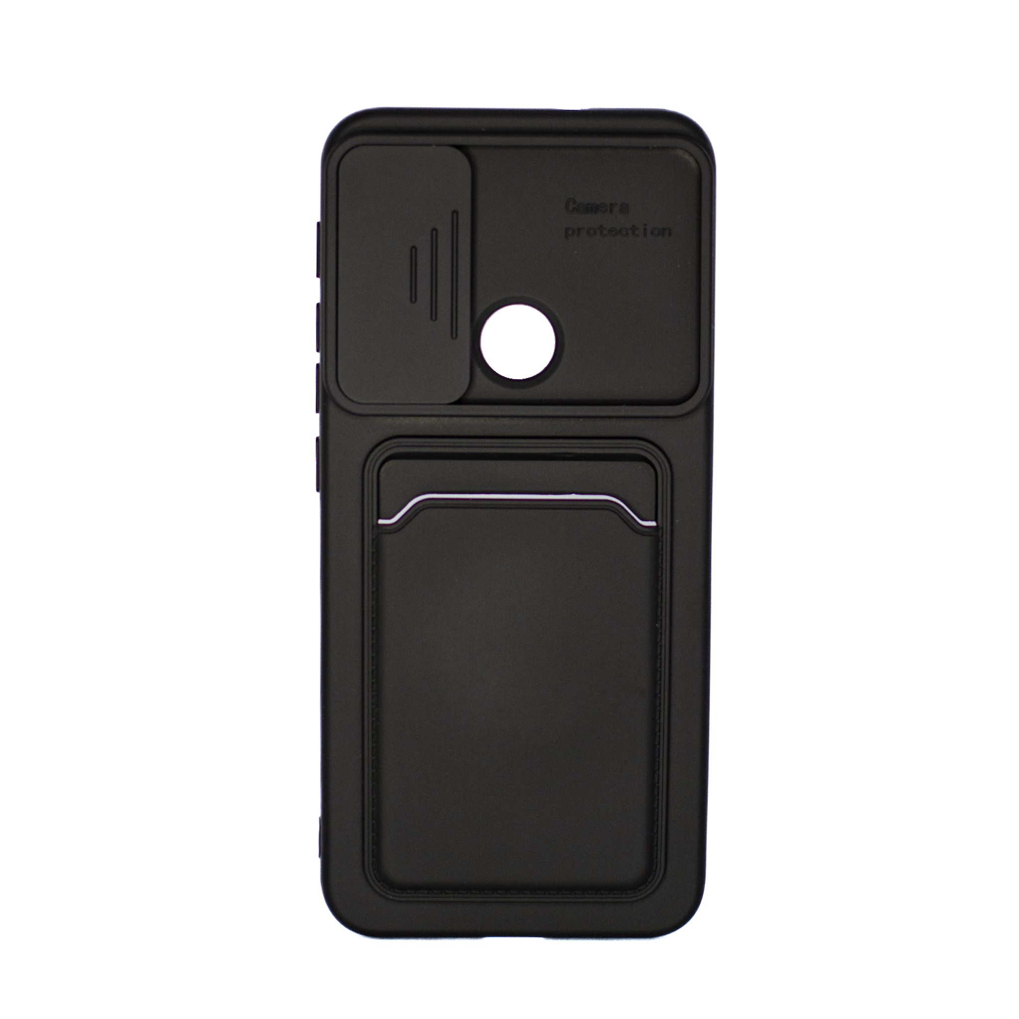 Protectores para celular  para Motorola  MOTO G10 / G20 / G30 Funda de tpu con cubre c�mara y porta tarjeta Negro